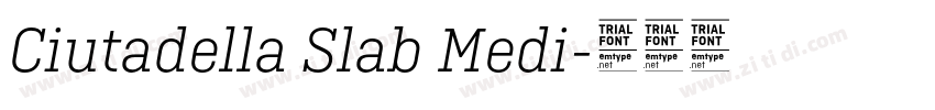 Ciutadella Slab Medi字体转换